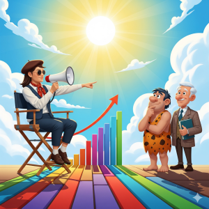 A person taking direct control of their financial mindset and their inner caveman and professor.